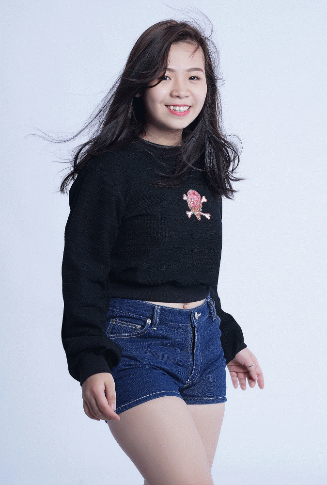 Textured cropped top Kid